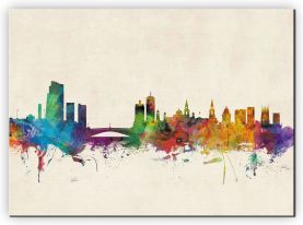 Extra Small Leeds City Skyline (Canvas)