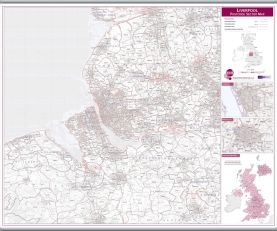 Liverpool Postcode Sector Map (Hanging bars)