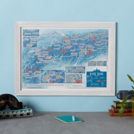 Scratch Off Alpine Skiing Print
