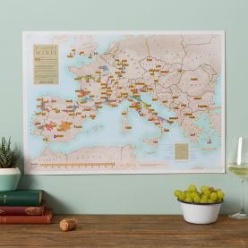 Scratch Off European Wine Print (Silk Art Paper)