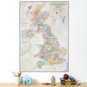 UK Classic Wall Map