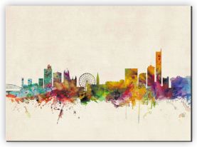 Extra Small Manchester City Skyline (Canvas)