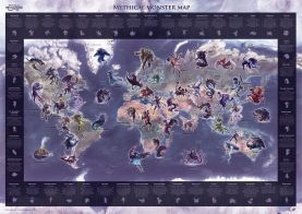 Medium Mythical Monster World Map (Raster digital)