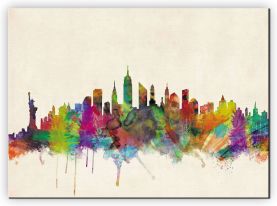 Extra Small New York City Skyline (Canvas)