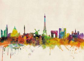 Paris City Skyline