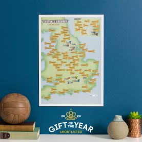 Scratch Off 92 Football Grounds Print