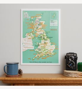 Scratch Off British National Parks & Outdoors Print