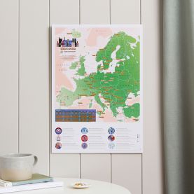 Scratch Off European City Breaks Print