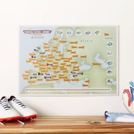 Scratch Off European Football Grounds Print