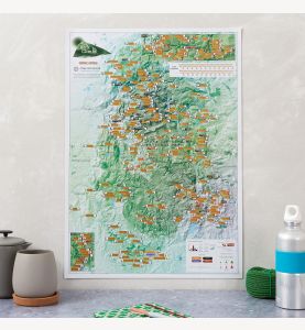 Scratch Off Peak District Rock Climbs Print