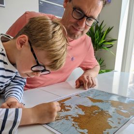 Scratch the World�� travel edition map print