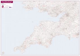 South West England Postcode District Map