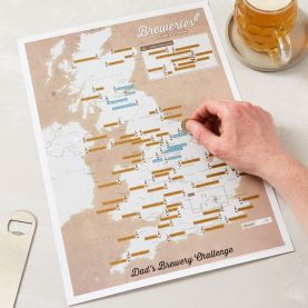 Scratch Off UK Breweries Print
