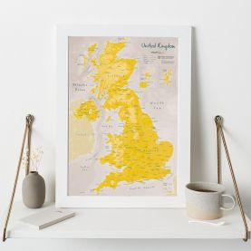 UK as Art Map - Daffodil