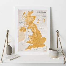 UK as Art Map - Saffron