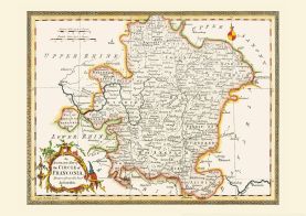 Vintage Map of Franconia