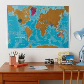Scratch the World�� - Watercolour Edition Map