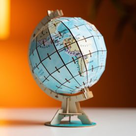 3D Wooden Globe Puzzle