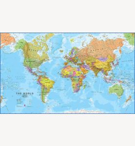 World Wall Map Political