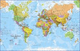 Small World Wall Map Political (Paper)