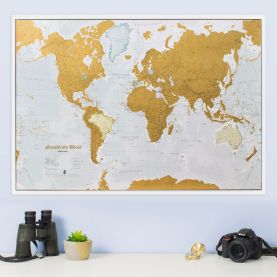 Scratch the World�� map print