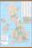 British Isles Planning Wall Map (Wooden hanging bars)