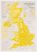 UK as Art Map - Daffodil (Matt Art Paper)