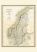 Vintage John Tallis Map of Sweden and Norway 1852