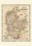 Vintage Johnsons Map of Denmark