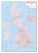 Large British Isles Postcode Map (Canvas)