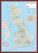 Medium British Isles Routeplanning Map (Pinboard & framed - Dark Oak)
