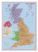 Large Primary UK Wall Map Political (Canvas)