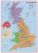 Primary UK Wall Map Political