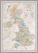 Medium UK Classic Wall Map (Pinboard & framed - Silver)