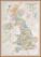 Large UK Classic Wall Map (Wood Frame - Teak)