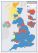 Huge UK Parliamentary Constituency Boundary Wall Map (December 2019 results) (Pinboard)