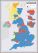 Large UK Parliamentary Constituency Boundary Wall Map (December 2019 results) (Pinboard & framed - Silver)