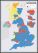 Large UK Parliamentary Constituency Boundary Wall Map (December 2019 results) (Pinboard & wood frame - Black)