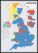 Huge UK Parliamentary Constituency Boundary Wall Map (December 2019 results) (Pinboard & framed - Black)
