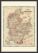 Small Vintage Johnsons Map of Denmark (Wood Frame - Black)