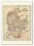 Extra Small Vintage Johnsons Map of Denmark (Canvas)