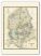 Extra Small Vintage Map of Denmark (Canvas)