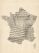 Old Sheet Music Map of France