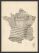 Medium Old Sheet Music Map of France (Wood Frame - Black)