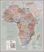 Huge Executive Africa political Wall Map (Pinboard & framed - Silver)