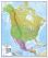 Large North America Wall Map Political (Pinboard)