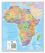Large Africa Wall Map Political (Canvas)