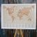 Antique World Map Wedding Table Plan