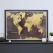 Scratch the World�� black edition map print (Pinboard & wood frame - Black)