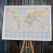 Classic World Map Wedding Table Plan
